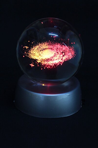 moryconcept Cam Küre Samanyolu Led Işıklı Standlı