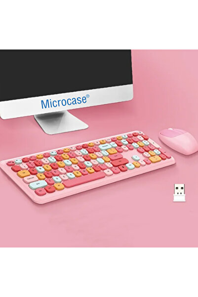 Microcase Mofii 666 2.4G Kablosuz Karışık Renkli Klavye ve Mouse Set-AL4185