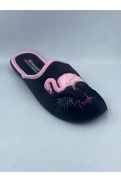 GEZER Women's Winter Black Pink Indoor Slippers konay6234