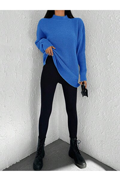 ATEMODAA HALF FISHER KNIT SWEATER
