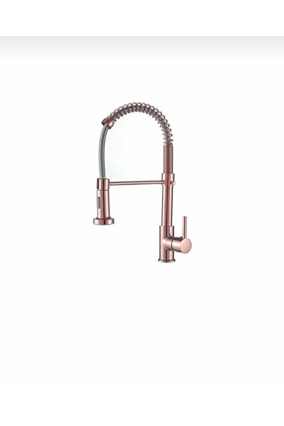 İSAOĞLU YAPI Bakır Mutfak Bataryası Spiralli Uzayan Sistem Bronz Evye Musluğu Endüstriyel Tasarım Batarya Armatür