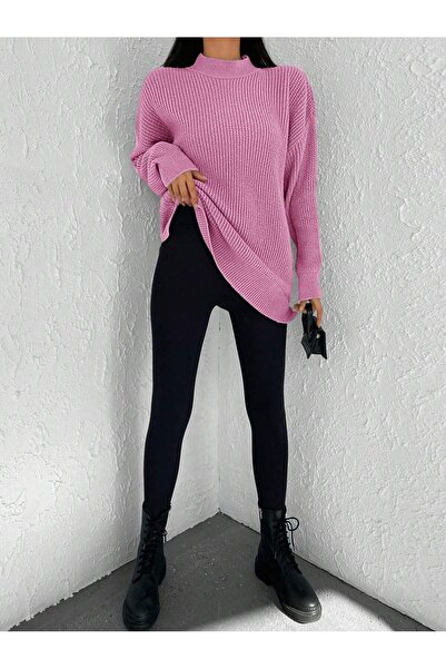 ATEMODAA HALF FISHER KNIT SWEATER