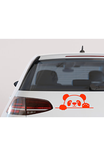 Şimdi Trend الباندا ينظر من خلال النوافذ الباندا حروف نافذة السيارة 13 × 5 سم...