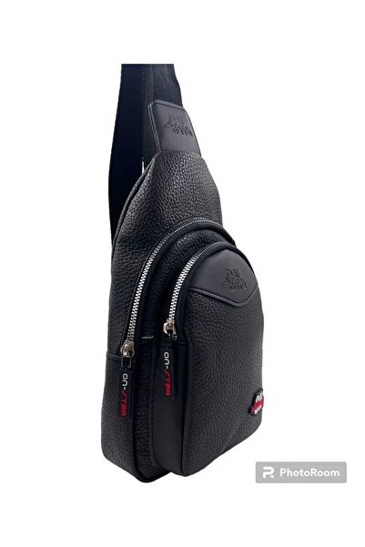 on star حقيبة الجسم للجنسين باللون الأسود