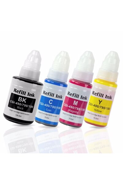 printiks CANON PixmaUyumlu G2411, G3200, G3400, G3411 MUADİL 4 RENK MÜREKKEP SET