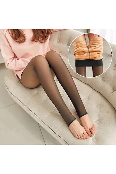 Genel Markalar İnce Ten Görünümlü İçi Kürk Peluş Yumuşacık Toparlayıcı Etkili...