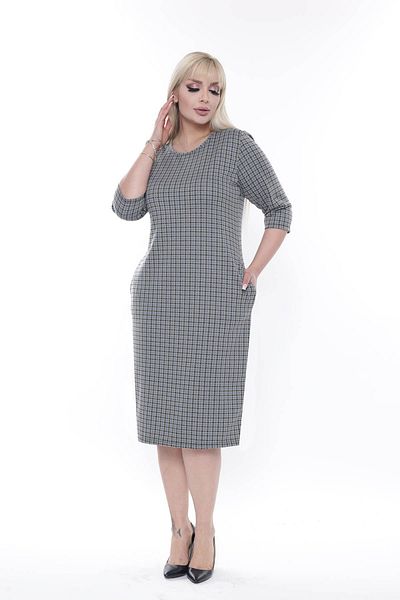 modayız Jacquard Pocketed Winter Plus Size Dress 24c-2282