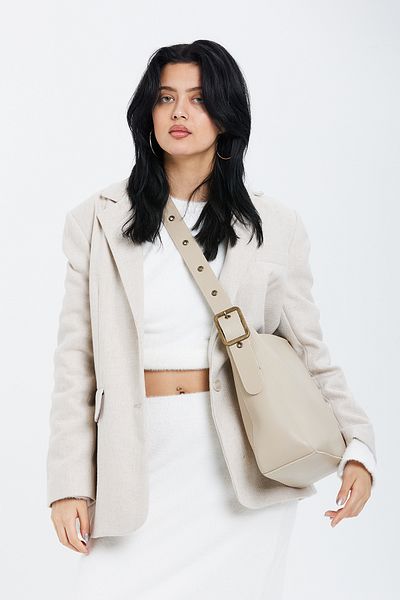 minebag Curea Detaliată Dante Geantă Crossbody Femei Mink