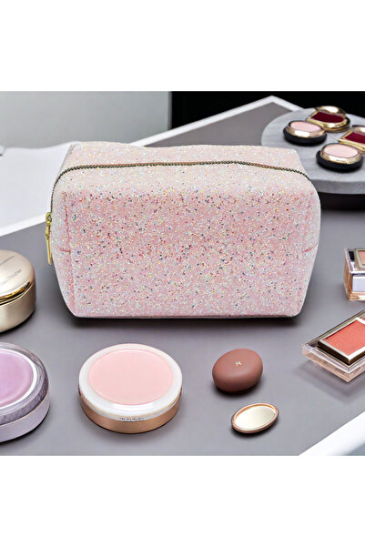 Bluoksweet 4 culori cosmetice femei trend argintiu trusa creion geanta mare d...