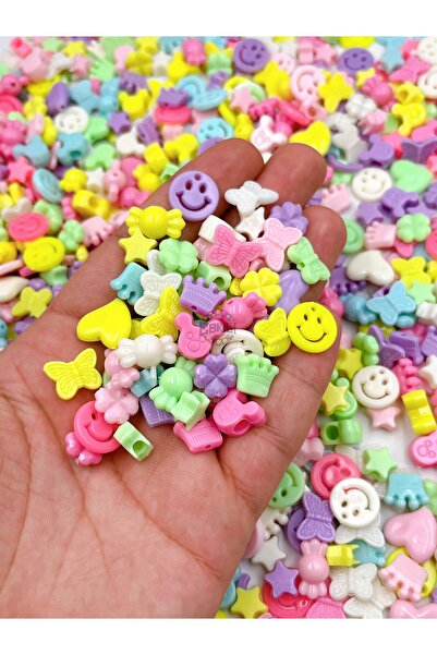 Ebruli Boncuk Mărgele moale de culori mixte pentru bijuterii Colier (25 Gr)