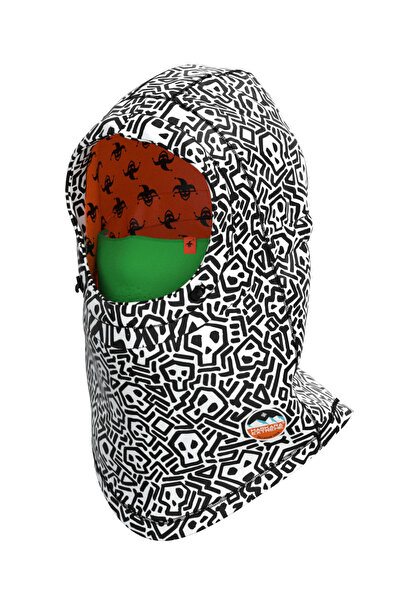 Maskara Extreme Arctic Balaklava Baskılı Su geçirmez çift kat SOFTSHELL Snowb...