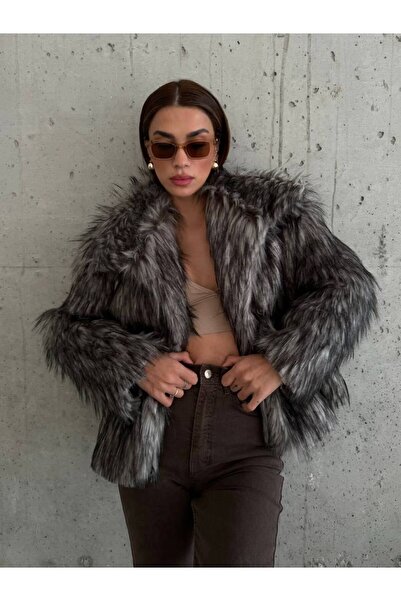Noa Noa Lined Faux Fur Jacket
