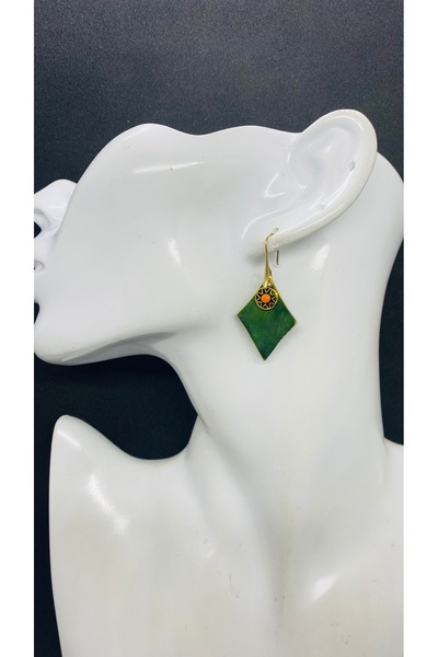 Porsuk Alternatif El yapımı tasarım Patina kadın küpe