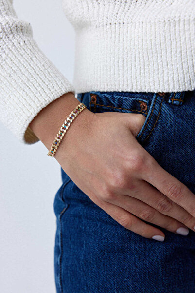 YAVUZ KUYUMCULUK 14 Ayar Altın Renkli Gurmet Bileklik