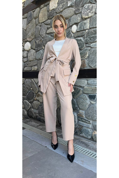 MANOTRES طقم جاكيت بنطلون سفاري