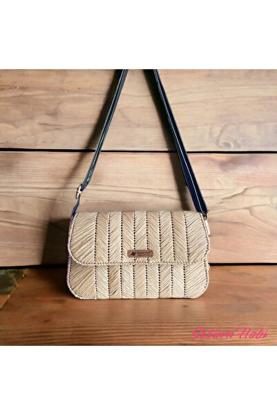 Satürn Hobi El Yapımı Kağıt İp Kanvas Çanta