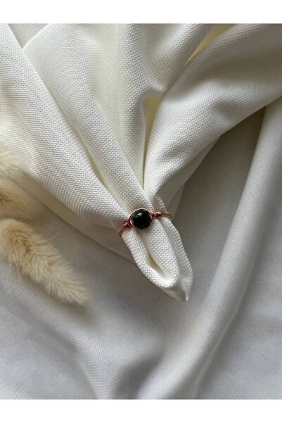 PelvedDesign خاتم سلك نحاسي رفيع قابل للتعديل من الملاحيت الحقيقي، نموذج أنيق