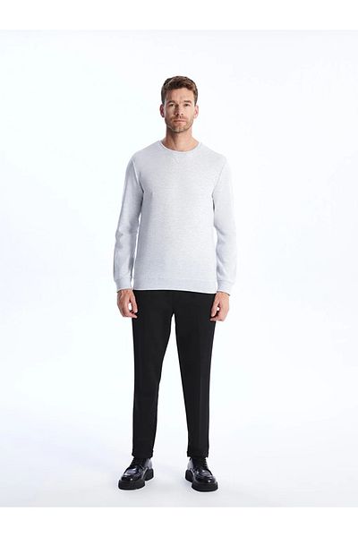 LC Waikiki Classic Crew Neck Long Sleeve Men's Sweatshirt