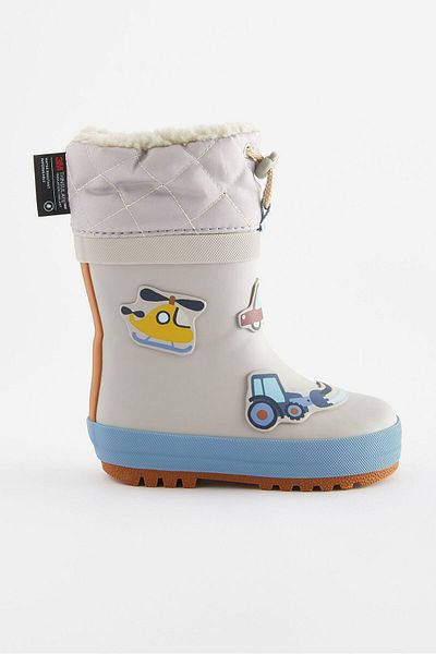 Next Baby Gray Neutral Transportation Waterproof Children's Boots