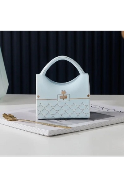 hediyeconcepti 400ml Modern Ceramic Heat Resistant Mug with Spoon and Bag Design