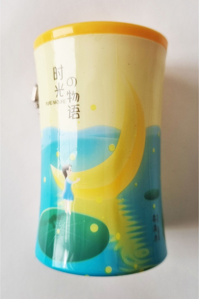 Modellino Sarı Kapaklı Çiçek Desenli Sevimli Oval Kutulu 30'lu Islak Mendil A...