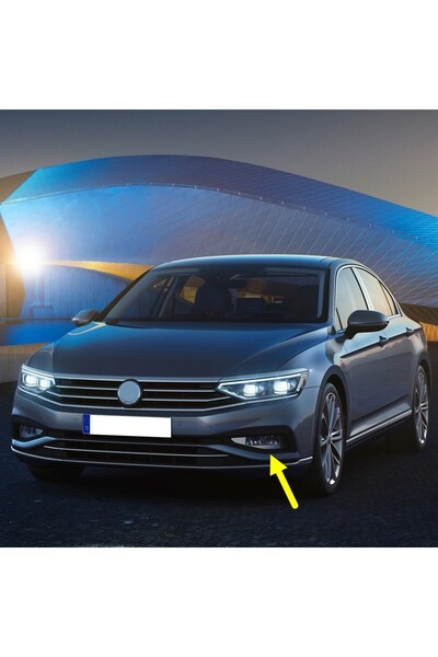 Bisra VW Passat B8.5 2020-2023 Uyumlu Sol Sis Farı Çerçeve Parlak Siyah 3G085...