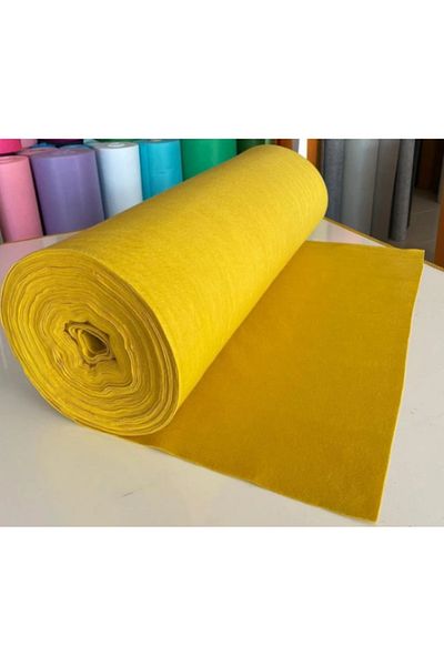 KeçeBizde Felt Soft Meter Thin Soft Felt Fabric 1 mm Light Blue 1 Meter (100 cm x 100 cm)