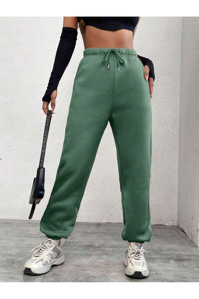 Drippy Drawstring Leg Elastic Waist Drawstring Women's Jogger Pants