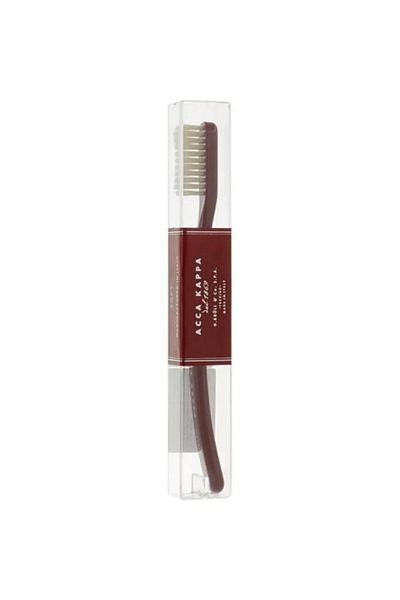 Acca Kappa Vintage Soft Coconut Oil Organic Toothbrush Nylon Bristle - Burgundy