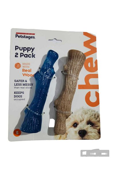 PetStages Durable Sticks Tree Branch Shaped Game Bone Small 2 pcs