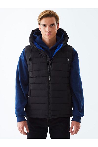 Ltb Hooded Inflatable Black Vest