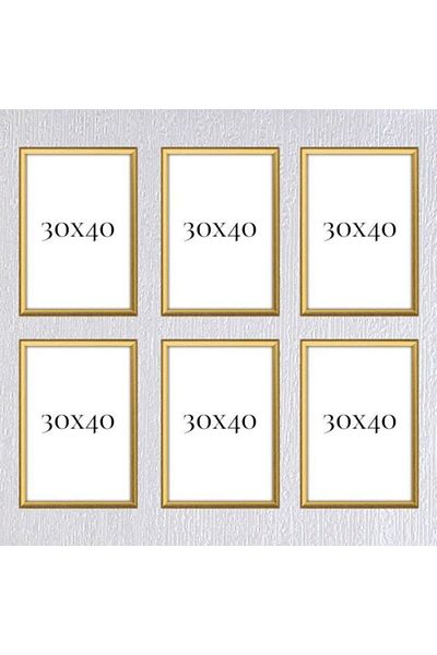 AS TİCARET Six-Piece 30x40 Frame (No Poster) - Bos1014