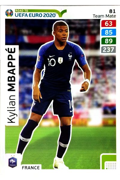 Panini KYLIAN MBAPPE FRANCE CARD