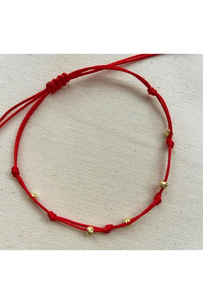 Black Beads Accessory Steel Doric Knot Bracelet
