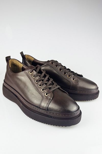LUSIVE Brown Men's Genuine Leather Eva Sole Comfortable Casual Shoes LUAS24AL0035