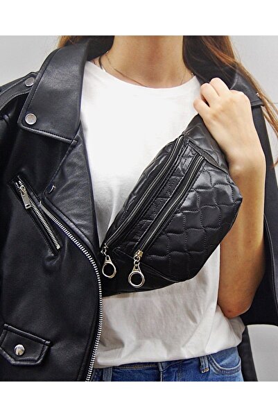 Boldy Geantă matlasată Geantă de umăr matlasată Geantă de talie cu buzunar Ge...