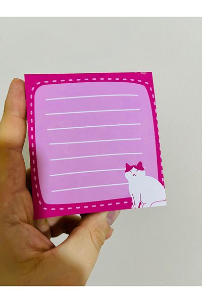 Cuppy Box Square Cat Memo Pad 30 Sheets