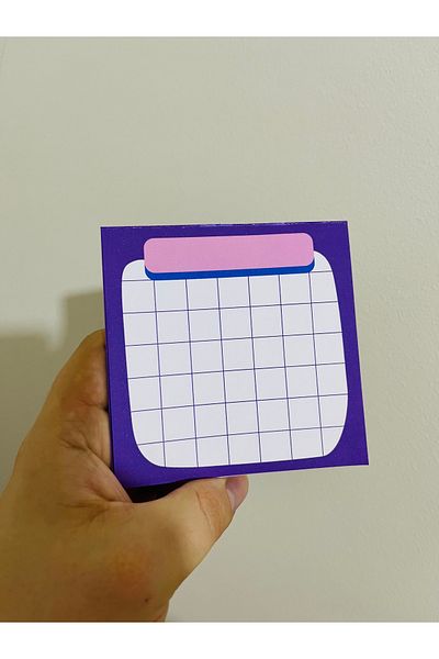 Cuppy Box Square Striped Memo Pad 30 Sheets