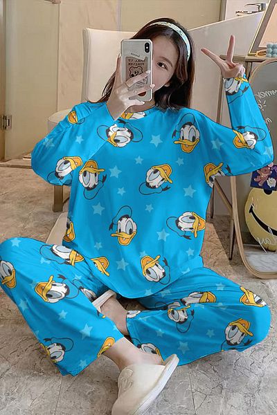 PEMBİŞ HOMEWEAR Σετ μακρυμάνικη πιτζάμες DonaldDuck SuperSoft Basic Suprem