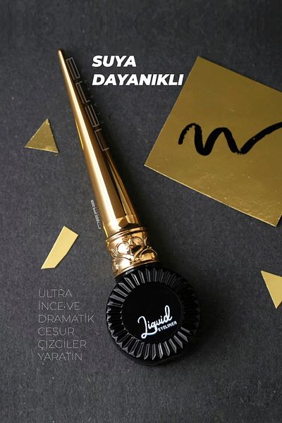 Nera Classy Pro Waterproof Black Eyeliner, Liquid Eyeliner (BLACK), Waterproof Eyeliner