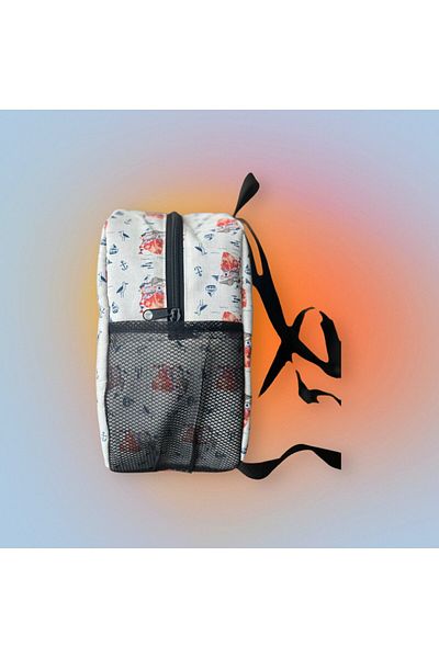 Kokopatik Ship Friends Pattern Medium Size Nursery Bag