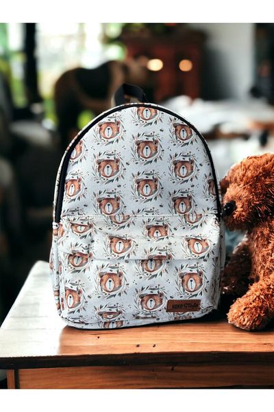 Kokopatik Nature Bear Patterned Backpack