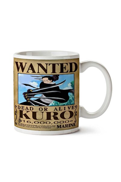ART HEDİYE كوب مطبوع على الجانبين من Wanted Kuro Anime Wanted