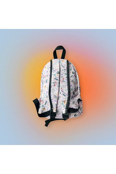 Kokopatik Pink Spring Patterned Backpack