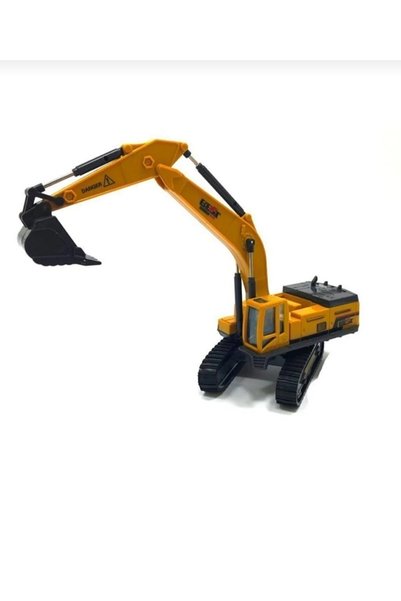 Happy Toys Vinç ekskavatör kepçe metal oyuncak iş makinası sürtmeli araçlar E...
