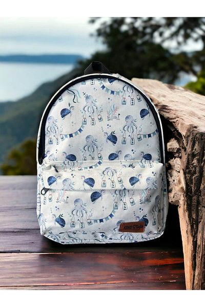 Kokopatik Blue Sea Adventure Patterned Backpack