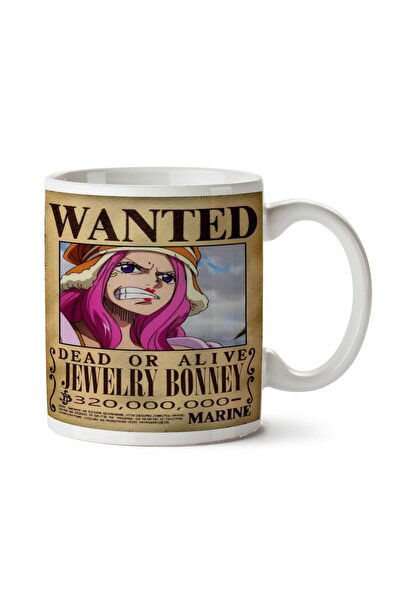 ART HEDİYE Wanted Jewelry Bonney a Anime Wanted Two Side Printed Mug Cup