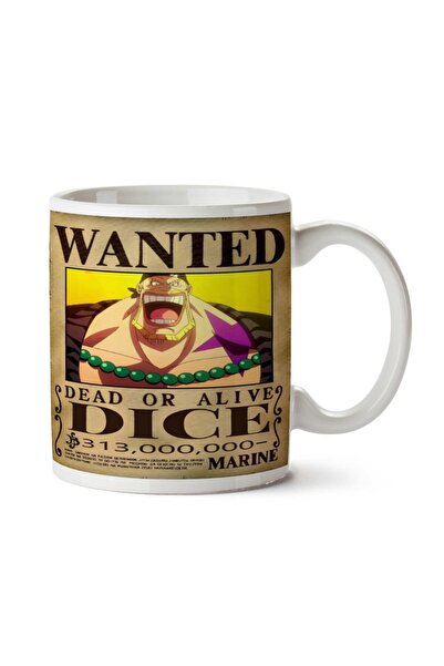 ART HEDİYE Wanted Dice Anime Wanted كوب مطبوع على الجانبين