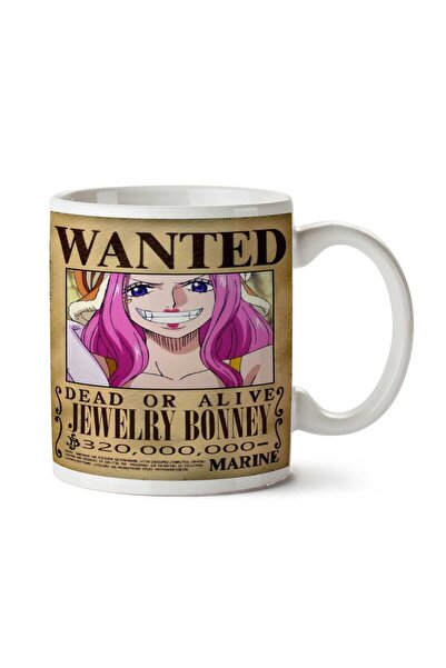 ART HEDİYE Wanted Jewelry Bonney Anime Wanted Two Side Printed Mug Cup