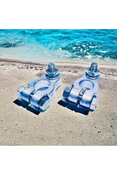 YM Kurşun Kutup Başı 8mm Takım ( )(-) Krom Civatalı Marin Akü Kutupbaşı